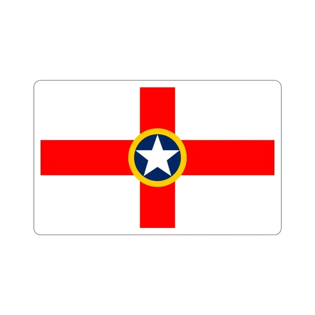Flag of Mosta Malta STICKER Vinyl Die-Cut Decal 3 Inch - The Sticker Space