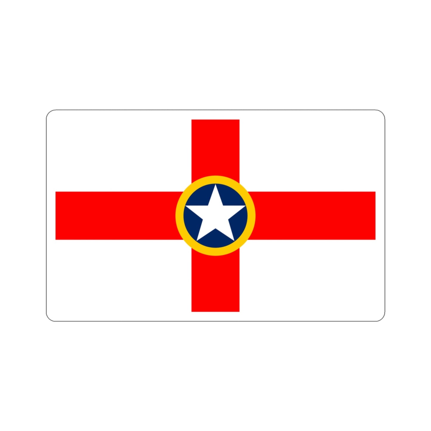 Flag of Mosta Malta STICKER Vinyl Die-Cut Decal-3 Inch-The Sticker Space