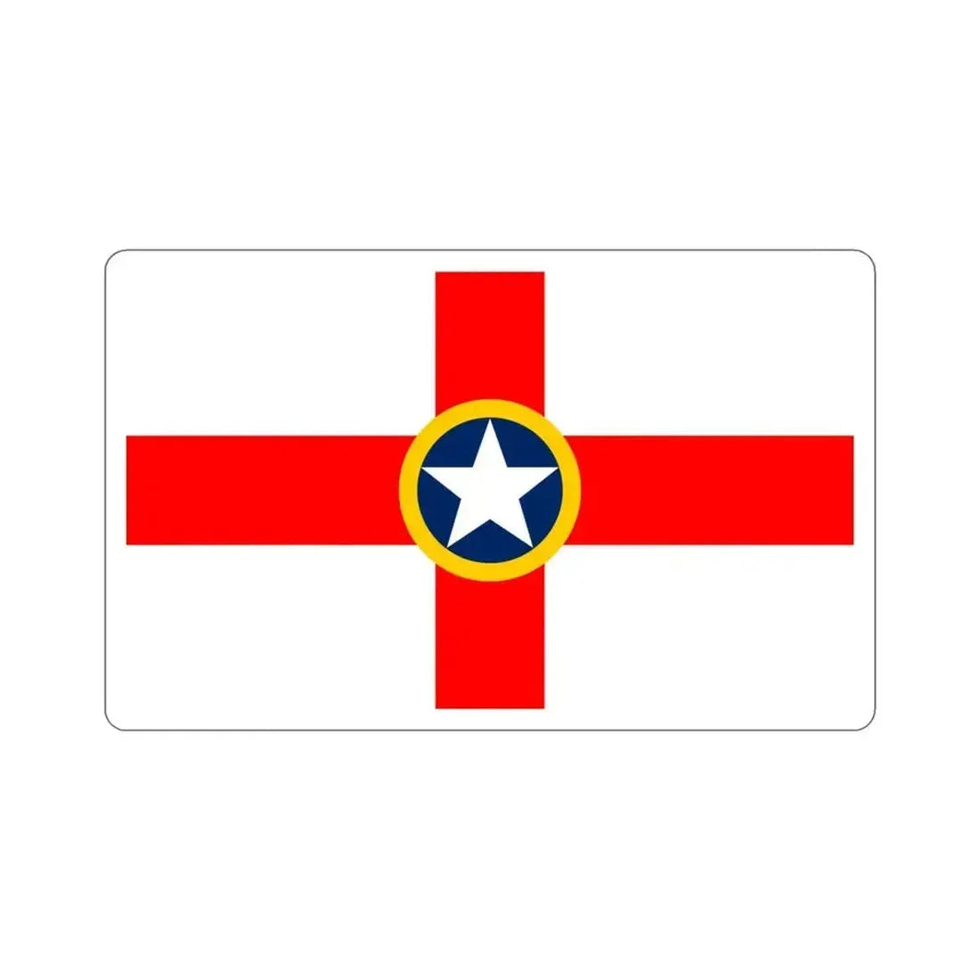 Flag of Mosta Malta STICKER Vinyl Die-Cut Decal 4 Inch - The Sticker Space