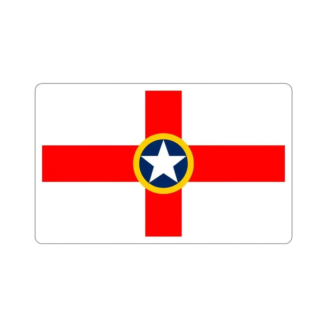 Flag of Mosta Malta STICKER Vinyl Die-Cut Decal 4 Inch - The Sticker Space