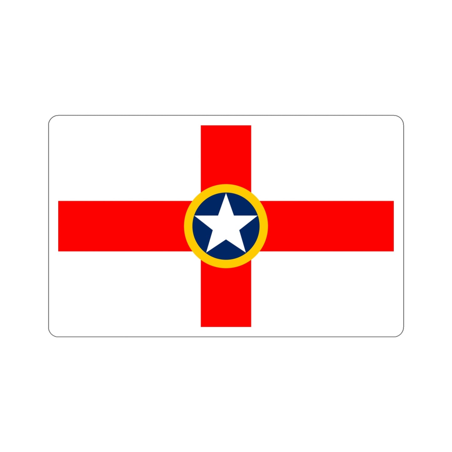 Flag of Mosta Malta STICKER Vinyl Die-Cut Decal-4 Inch-The Sticker Space