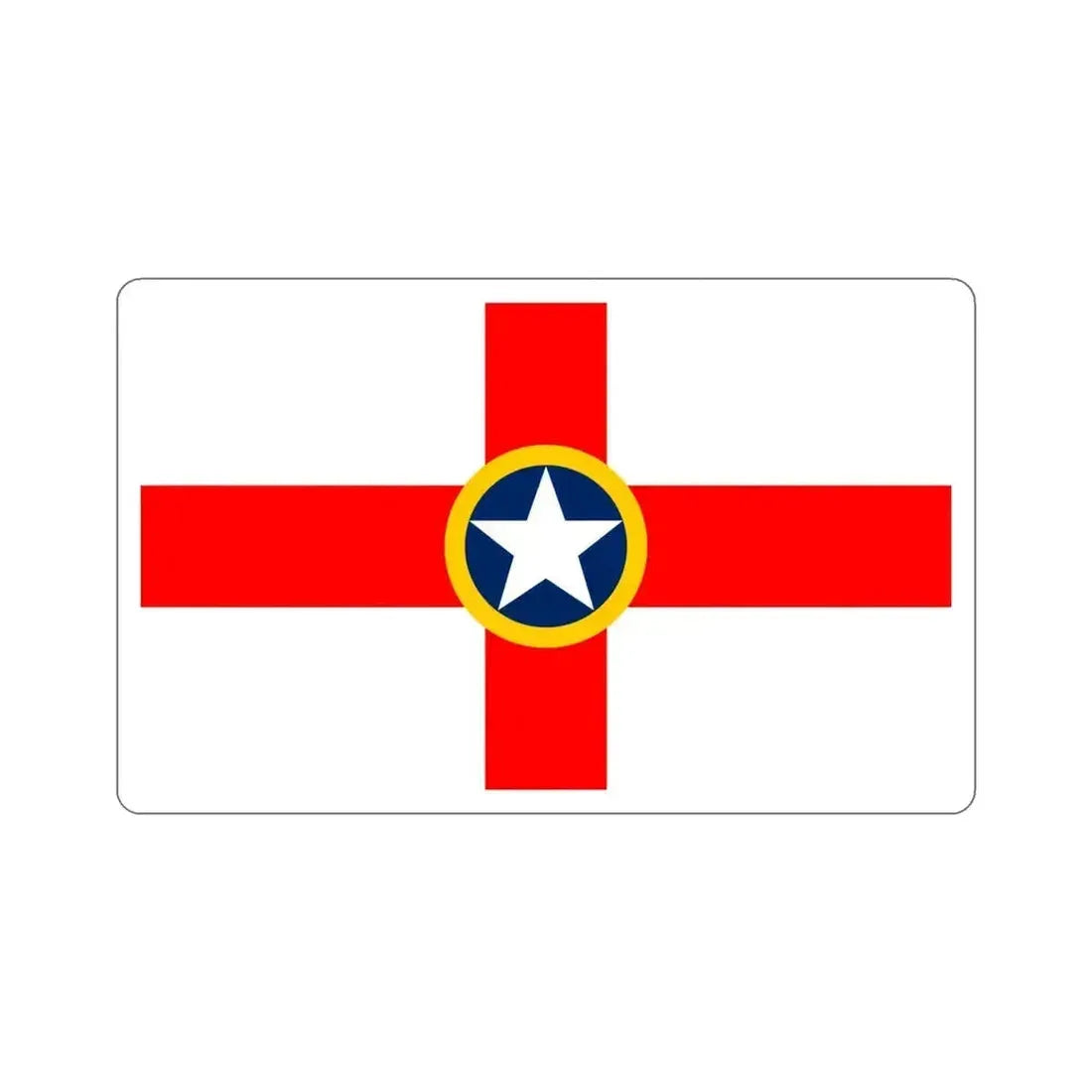 Flag of Mosta Malta STICKER Vinyl Die-Cut Decal 5 Inch - The Sticker Space