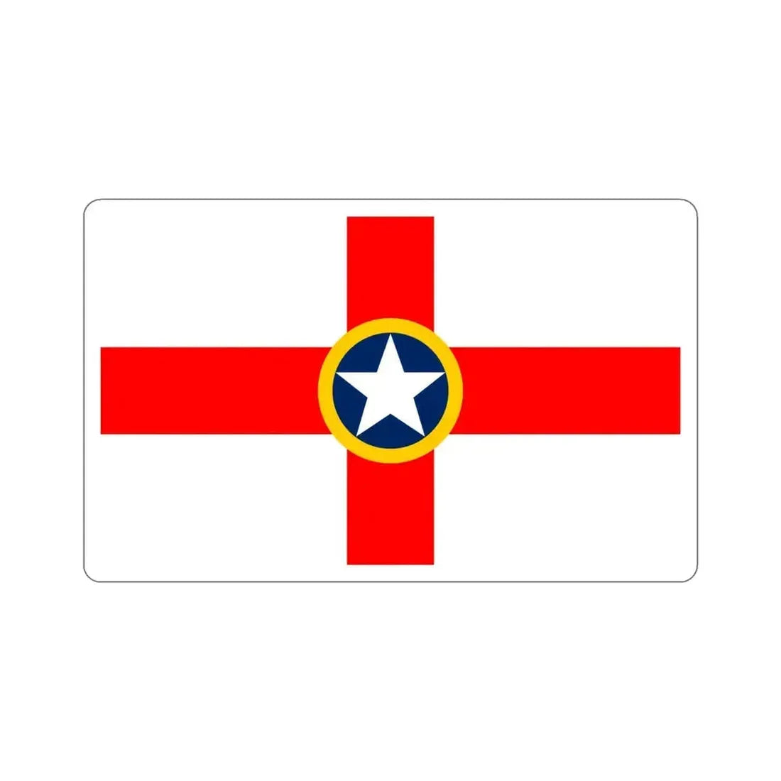 Flag of Mosta Malta STICKER Vinyl Die-Cut Decal 5 Inch - The Sticker Space