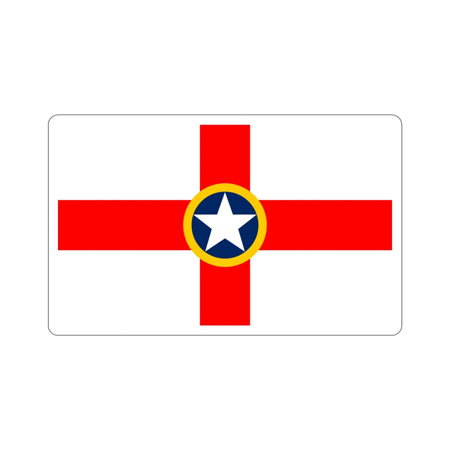 Flag of Mosta Malta STICKER Vinyl Die-Cut Decal-5 Inch-The Sticker Space