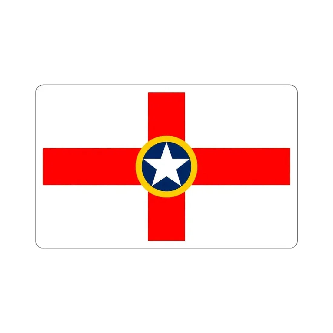 Flag of Mosta Malta STICKER Vinyl Die-Cut Decal 6 Inch - The Sticker Space