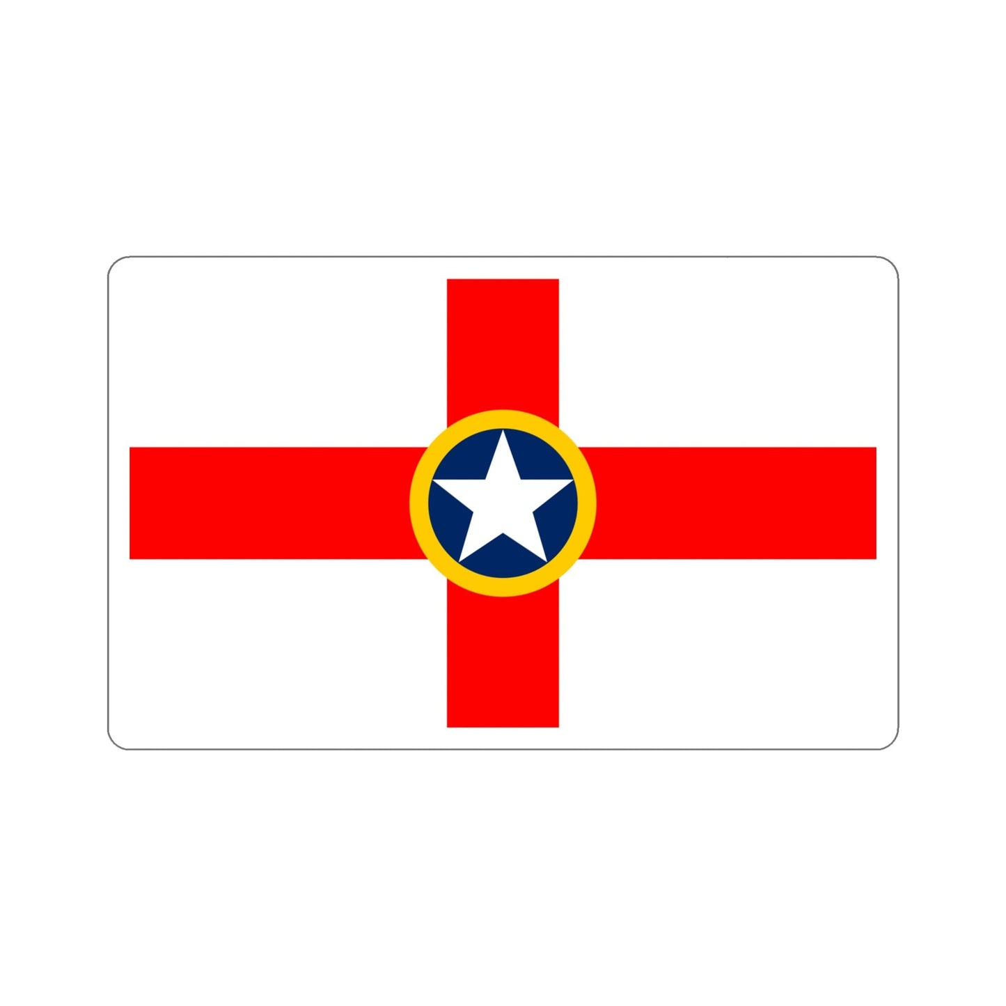 Flag of Mosta Malta STICKER Vinyl Die-Cut Decal-6 Inch-The Sticker Space