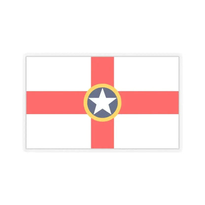 Flag of Mosta Malta - STICKER Vinyl Kiss-Cut Decal 2 Inch Transparent - The Sticker Space