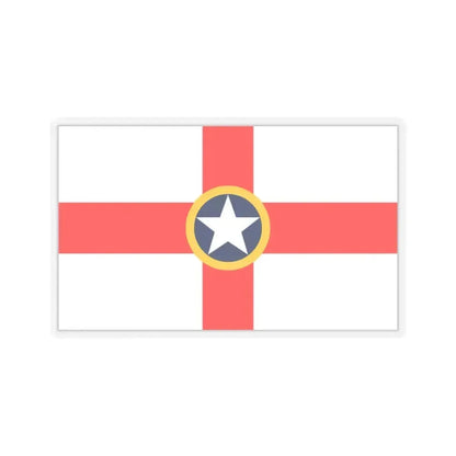 Flag of Mosta Malta - STICKER Vinyl Kiss-Cut Decal 3 Inch Transparent - The Sticker Space