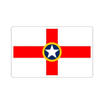 Flag of Mosta Malta - STICKER Vinyl Kiss-Cut Decal 3 Inch White - The Sticker Space