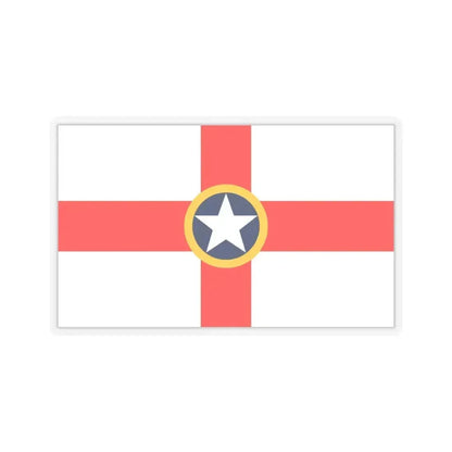 Flag of Mosta Malta - STICKER Vinyl Kiss-Cut Decal 4 Inch Transparent - The Sticker Space
