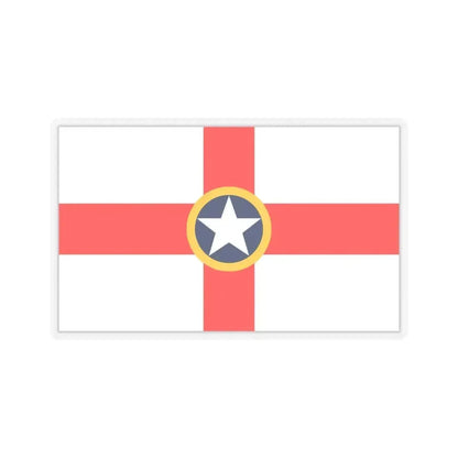 Flag of Mosta Malta - STICKER Vinyl Kiss-Cut Decal 6 Inch Transparent - The Sticker Space