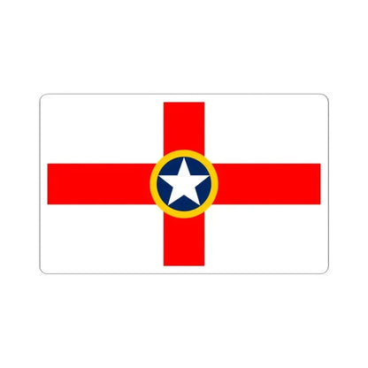 Flag of Mosta Malta - STICKER Vinyl Kiss-Cut Decal 6 Inch White - The Sticker Space