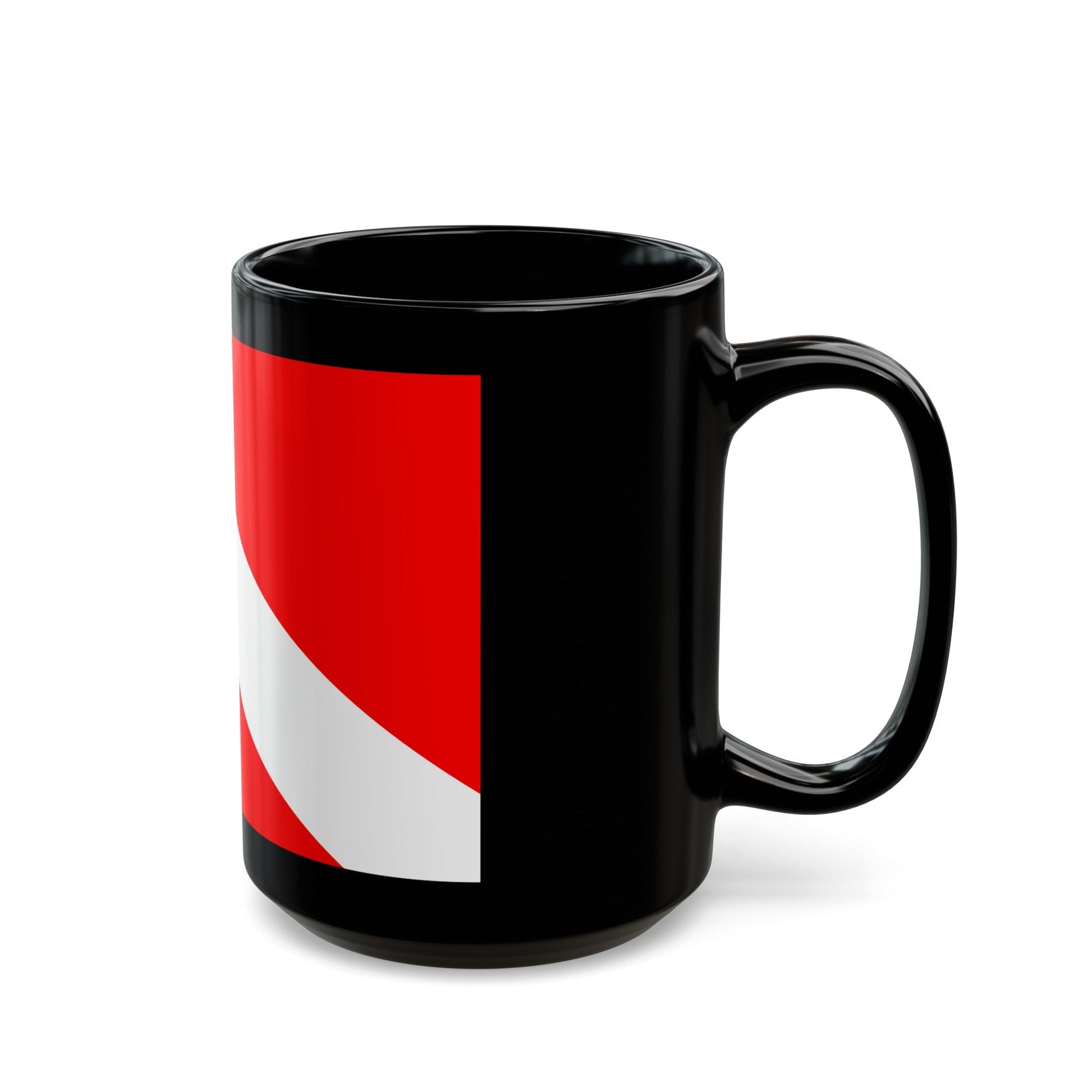 Flag of Mqabba Malta - Black Coffee Mug-The Sticker Space