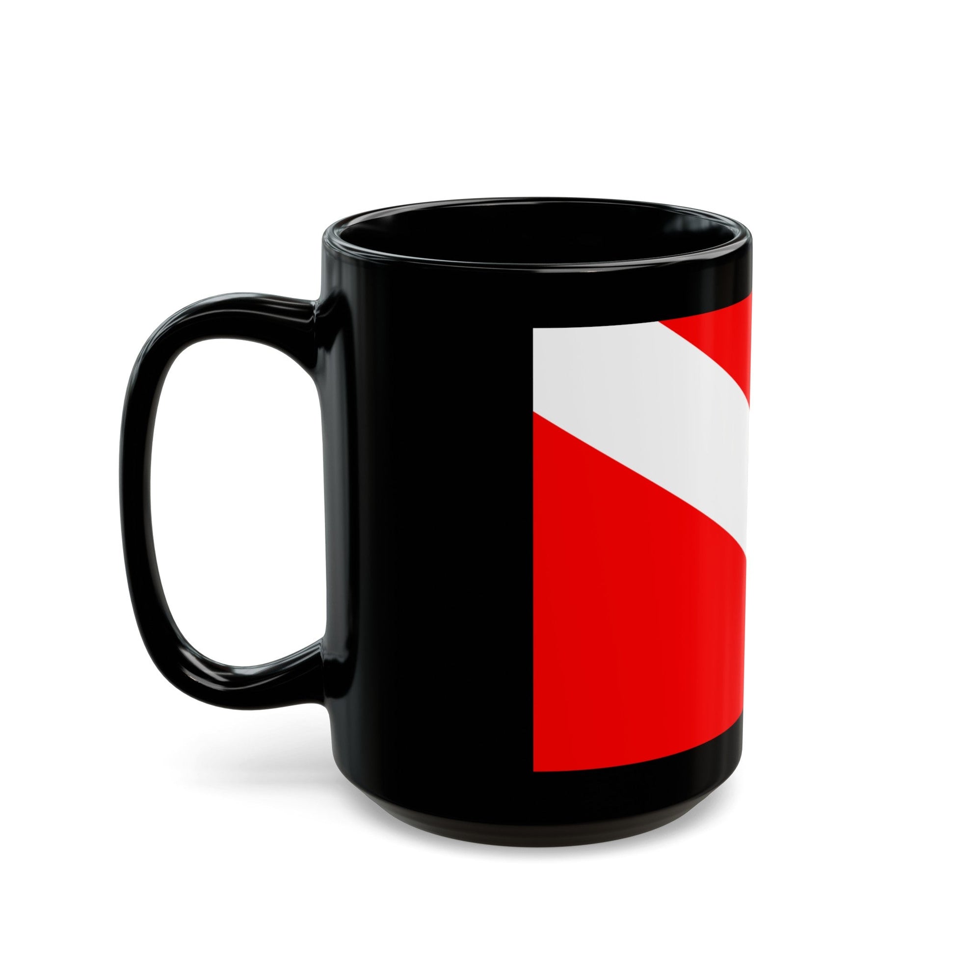 Flag of Mqabba Malta - Black Coffee Mug-The Sticker Space