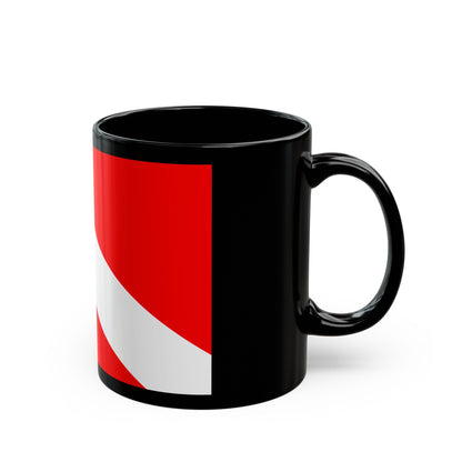 Flag of Mqabba Malta - Black Coffee Mug-The Sticker Space