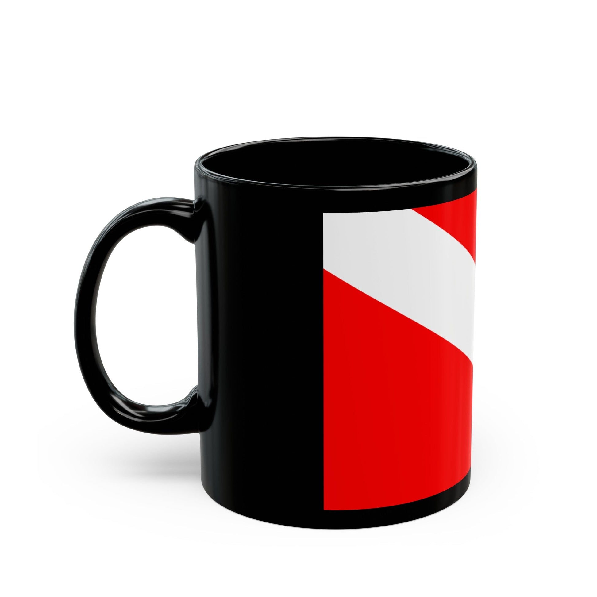 Flag of Mqabba Malta - Black Coffee Mug-The Sticker Space