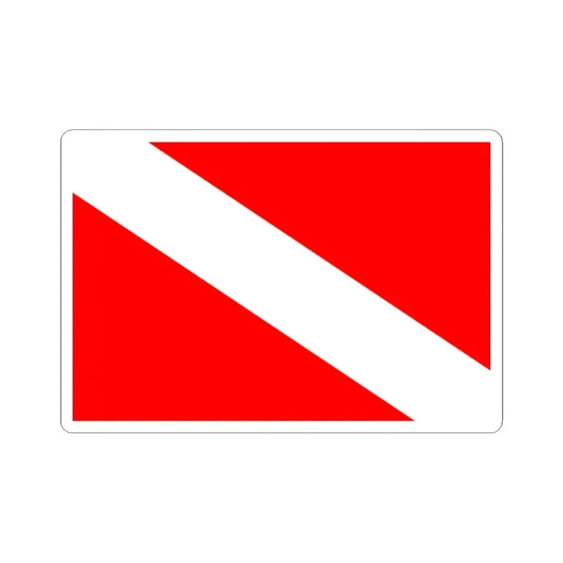 Flag of Mqabba Malta - STICKER Vinyl Kiss-Cut Decal 2 Inch White - The Sticker Space