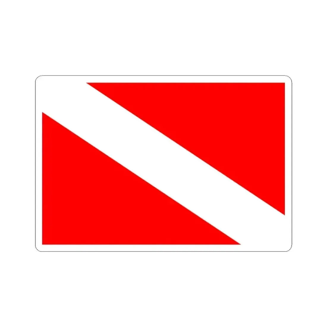 Flag of Mqabba Malta - STICKER Vinyl Kiss-Cut Decal 3 Inch White - The Sticker Space