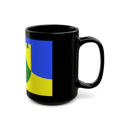 Flag of Mtarfa Malta - Black Coffee Mug-The Sticker Space