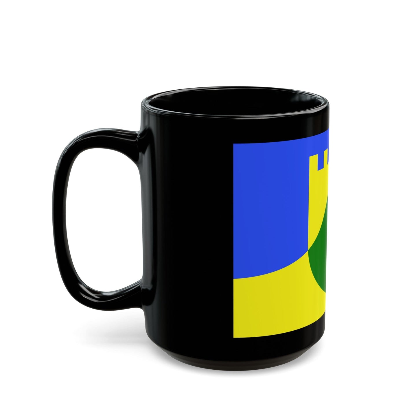 Flag of Mtarfa Malta - Black Coffee Mug-The Sticker Space