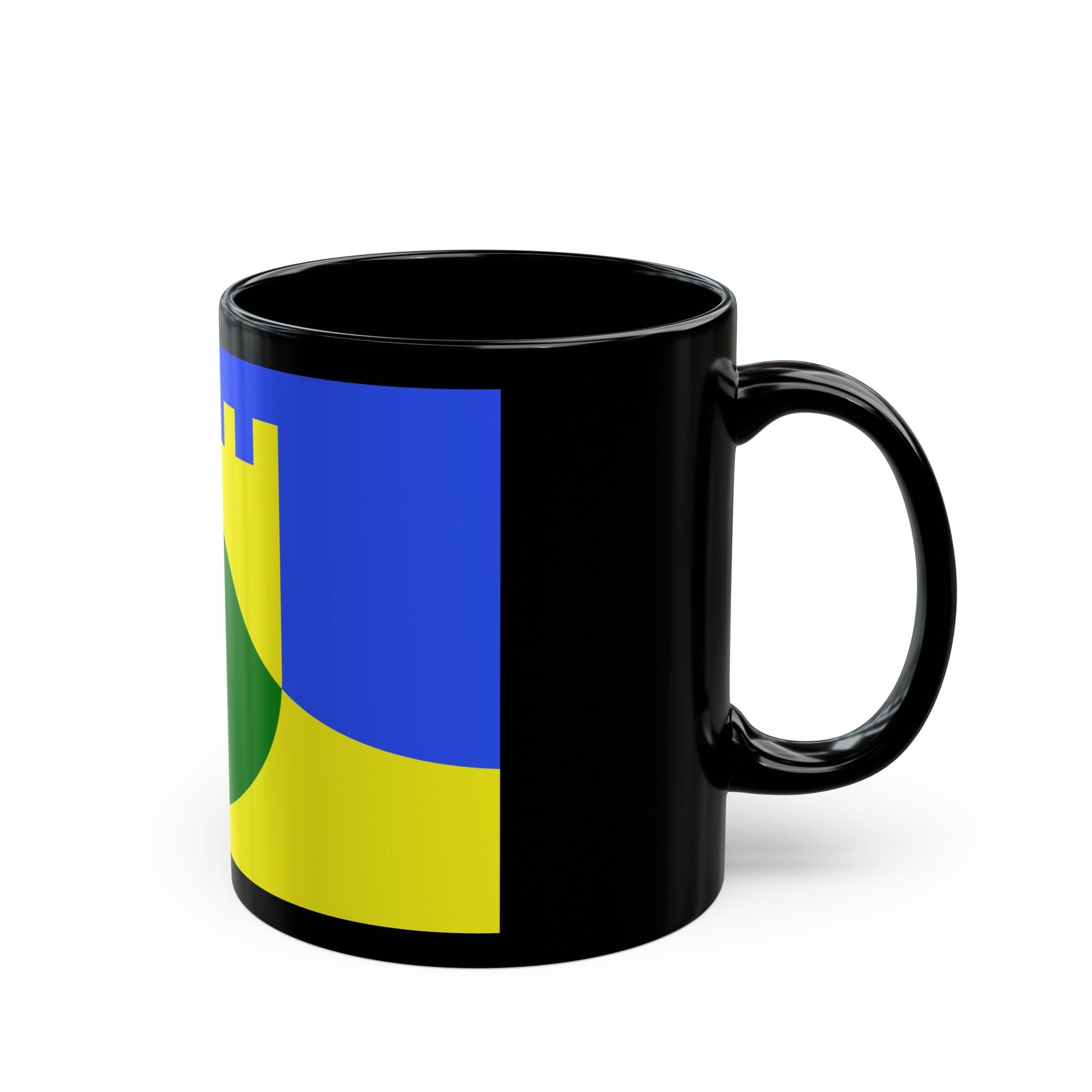 Flag of Mtarfa Malta - Black Coffee Mug-The Sticker Space