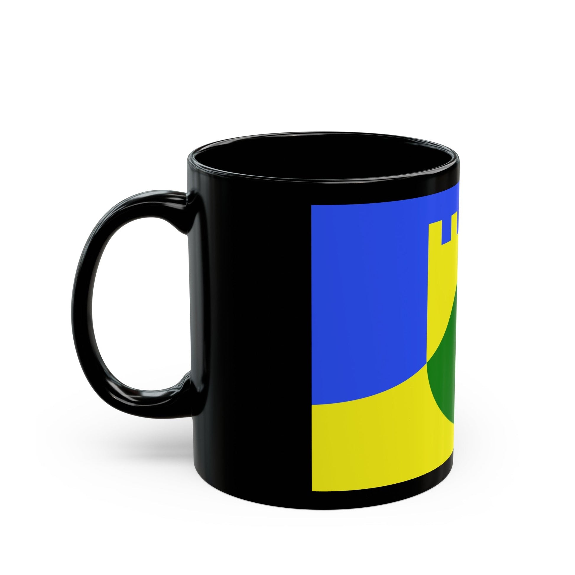 Flag of Mtarfa Malta - Black Coffee Mug-The Sticker Space