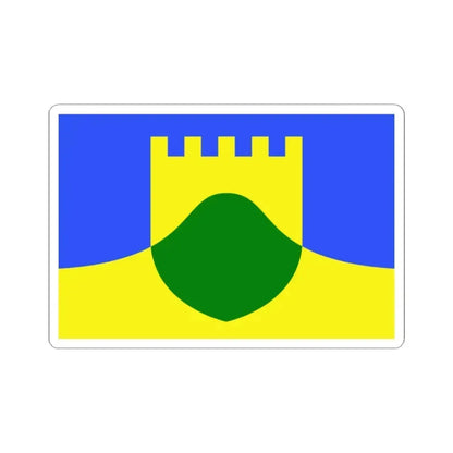 Flag of Mtarfa Malta - STICKER Vinyl Kiss-Cut Decal 2 Inch White - The Sticker Space