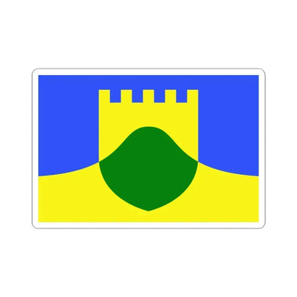 Flag of Mtarfa Malta - STICKER Vinyl Kiss-Cut Decal 3 Inch White - The Sticker Space