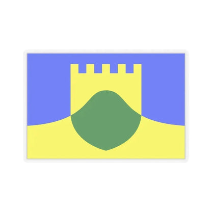 Flag of Mtarfa Malta - STICKER Vinyl Kiss-Cut Decal 4 Inch Transparent - The Sticker Space