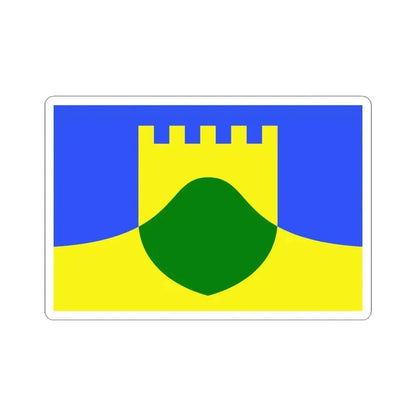 Flag of Mtarfa Malta - STICKER Vinyl Kiss-Cut Decal 4 Inch White - The Sticker Space