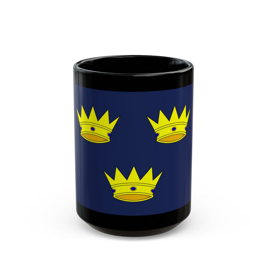 Flag of Munster Ireland - Black Coffee Mug-15oz-The Sticker Space