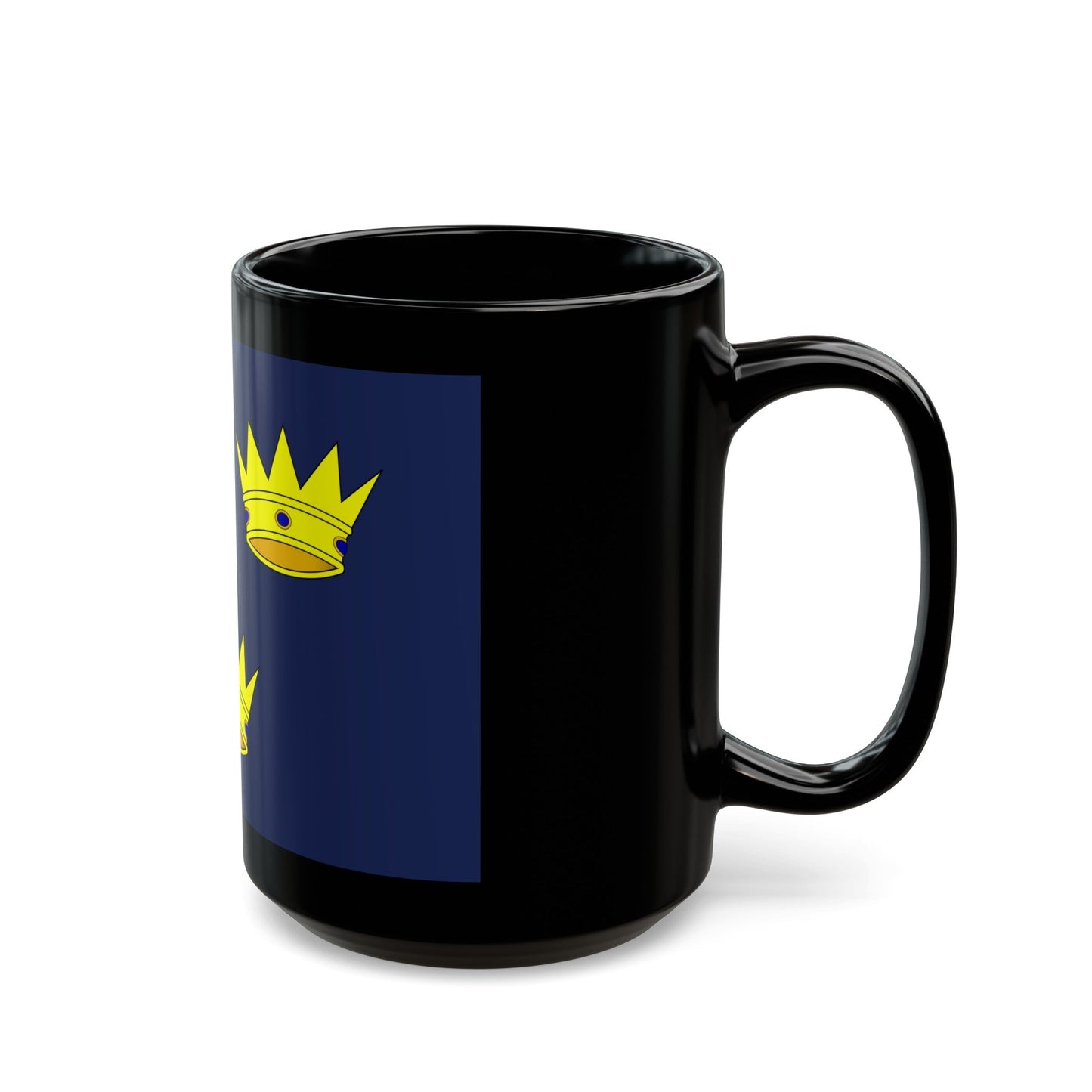 Flag of Munster Ireland - Black Coffee Mug-The Sticker Space