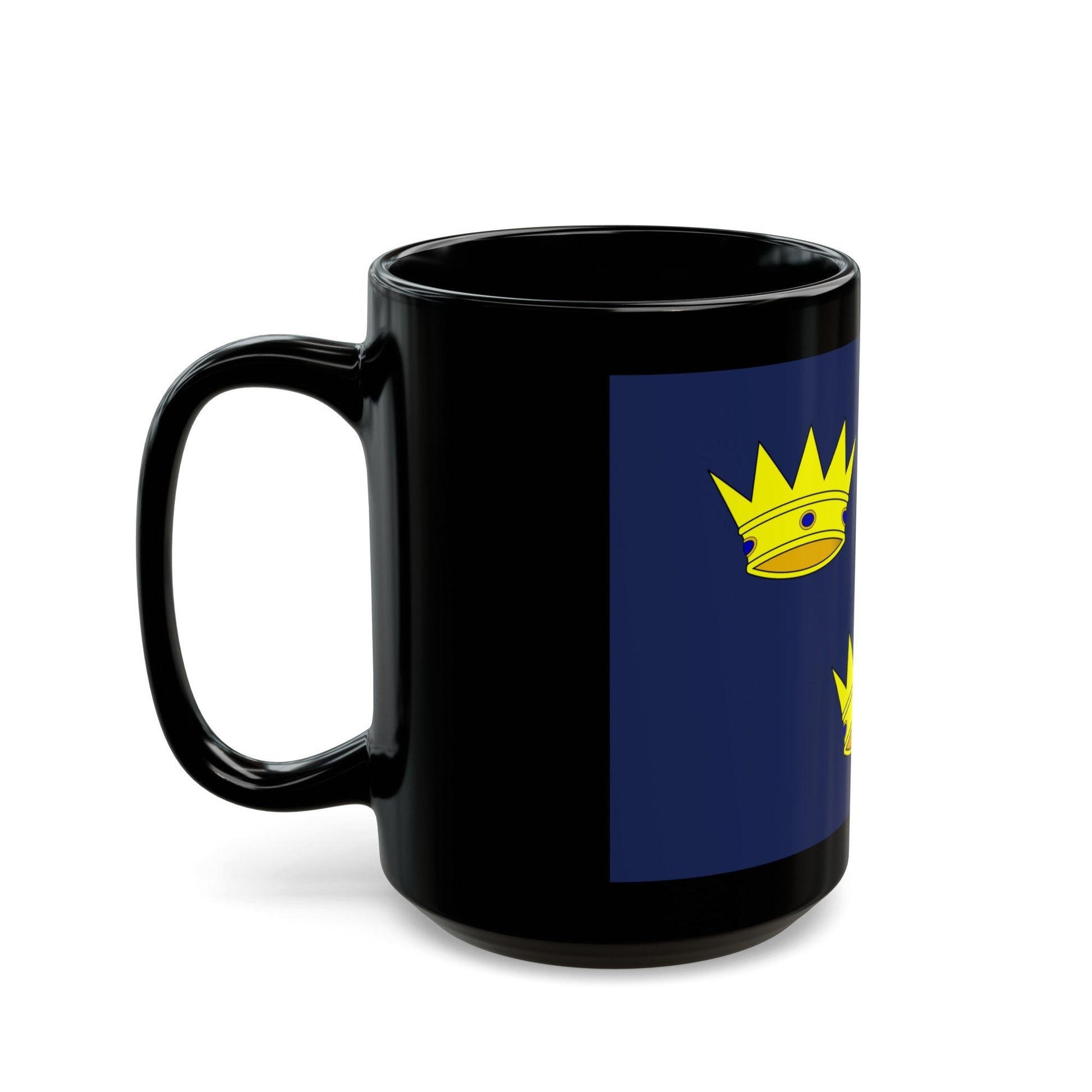 Flag of Munster Ireland - Black Coffee Mug-The Sticker Space