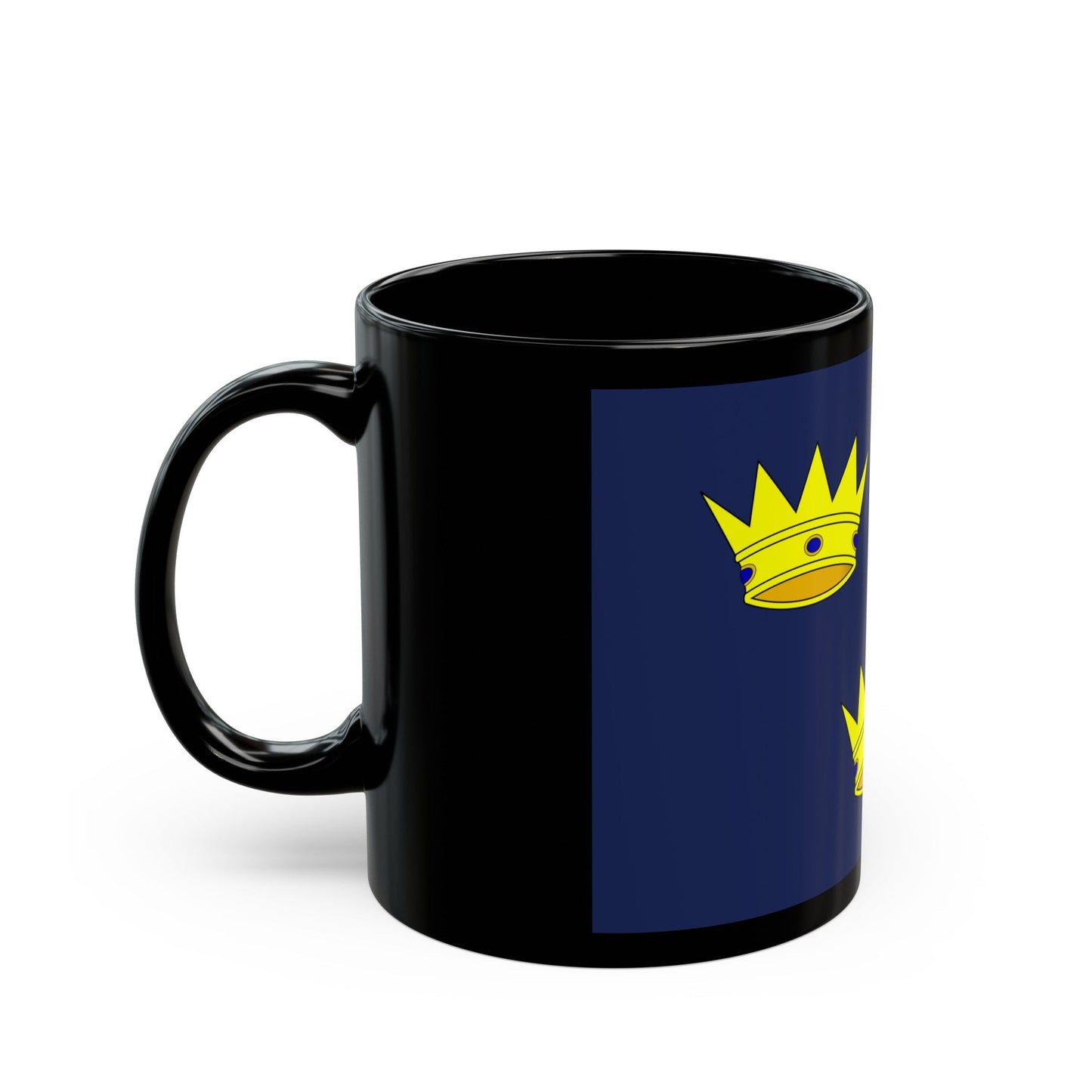 Flag of Munster Ireland - Black Coffee Mug-The Sticker Space