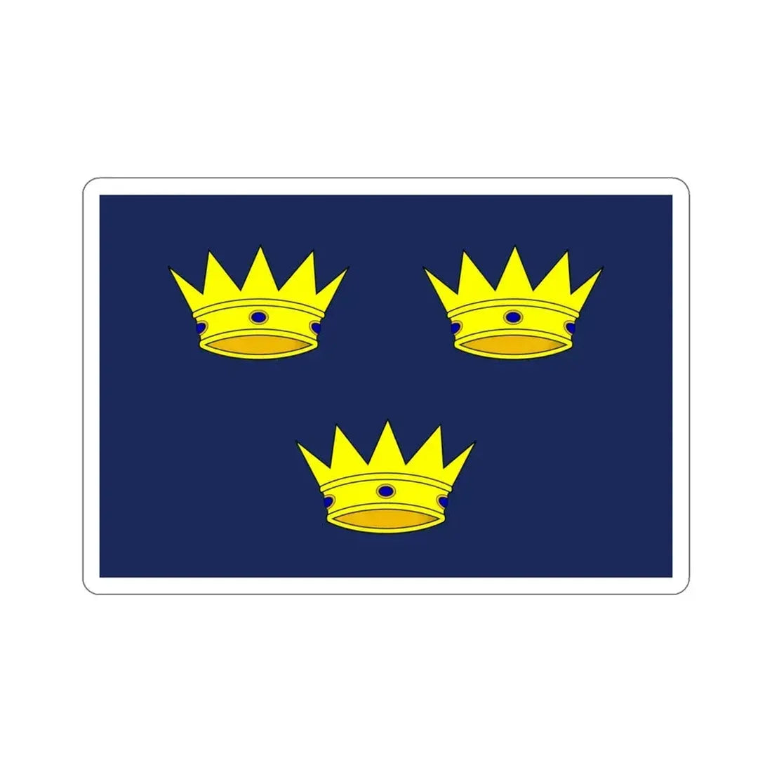 Flag of Munster Ireland STICKER Vinyl Die-Cut Decal 4 Inch - The Sticker Space