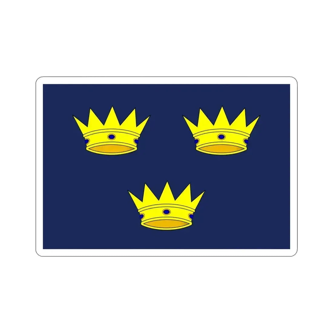 Flag of Munster Ireland STICKER Vinyl Die-Cut Decal 5 Inch - The Sticker Space