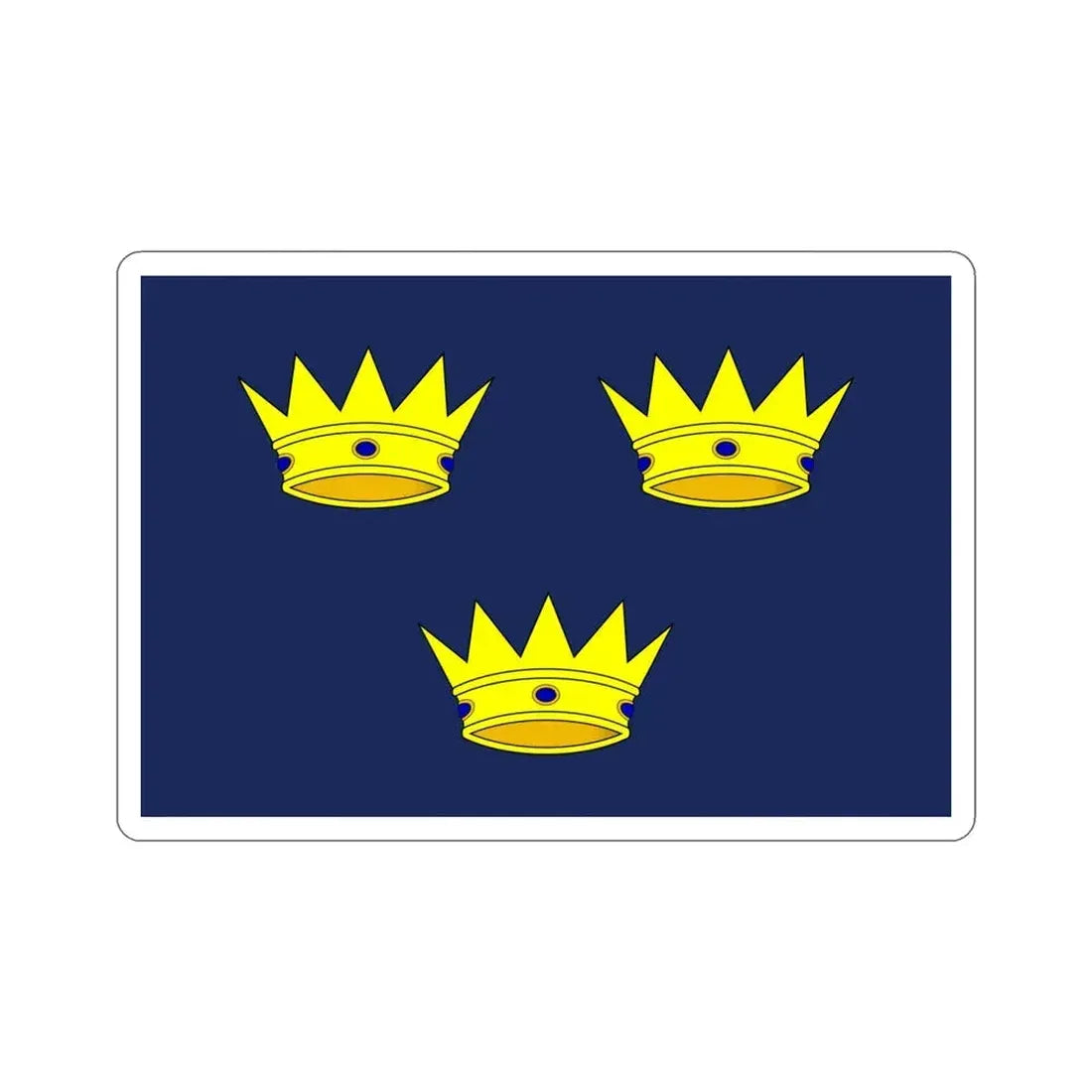Flag of Munster Ireland STICKER Vinyl Die-Cut Decal 5 Inch - The Sticker Space