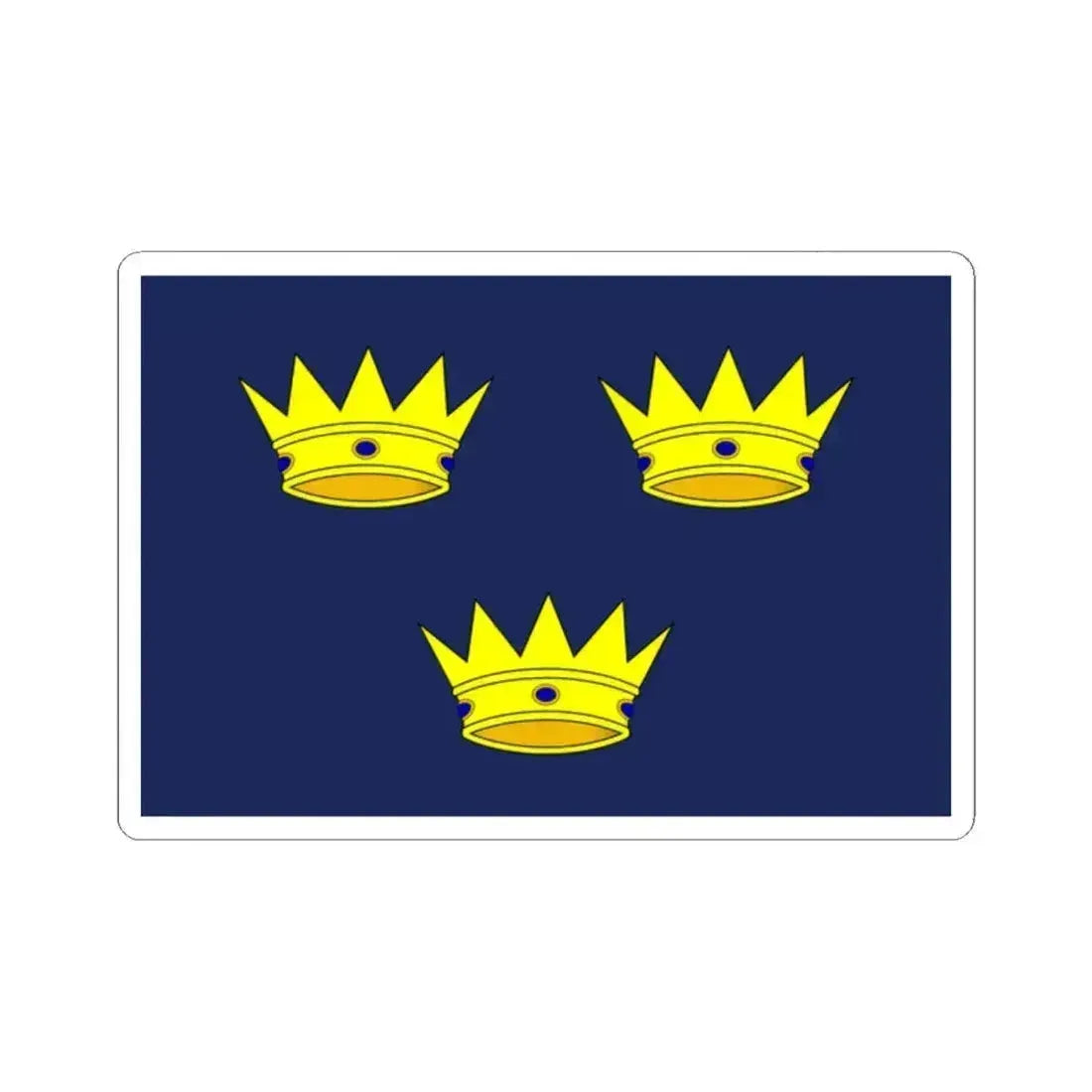 Flag of Munster Ireland - STICKER Vinyl Kiss-Cut Decal 2 Inch White - The Sticker Space