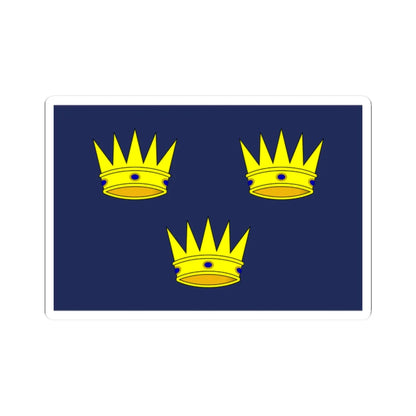 Flag of Munster version (Ireland) STICKER Vinyl Kiss-Cut Decal 2 Inch White - The Sticker Space