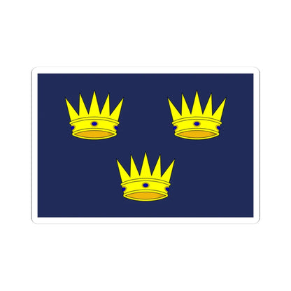 Flag of Munster version (Ireland) STICKER Vinyl Kiss-Cut Decal 3 Inch White - The Sticker Space