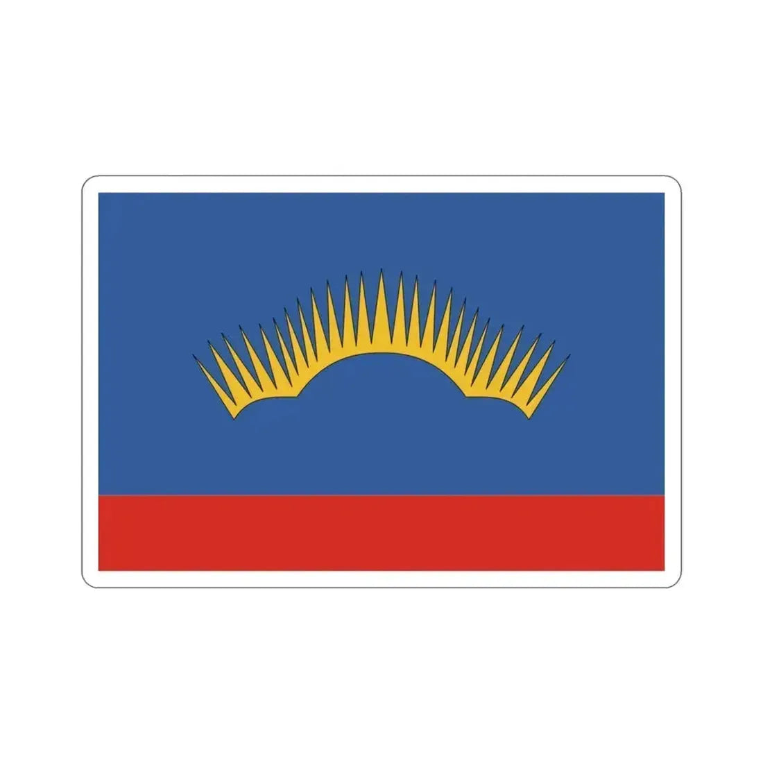 Flag of Murmansk Oblast Russia STICKER Vinyl Die-Cut Decal 3 Inch - The Sticker Space