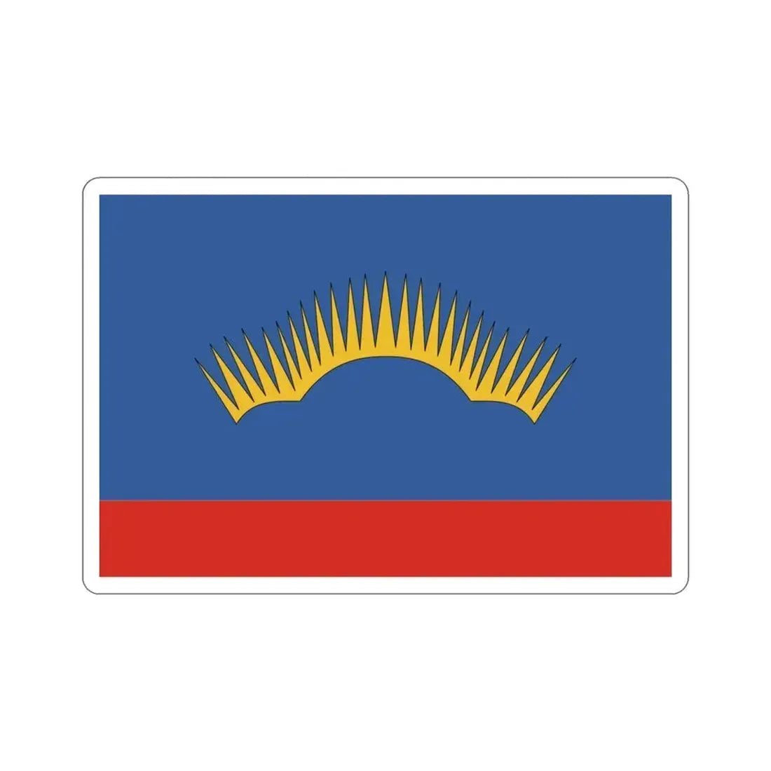 Flag of Murmansk Oblast Russia STICKER Vinyl Die-Cut Decal 3 Inch - The Sticker Space