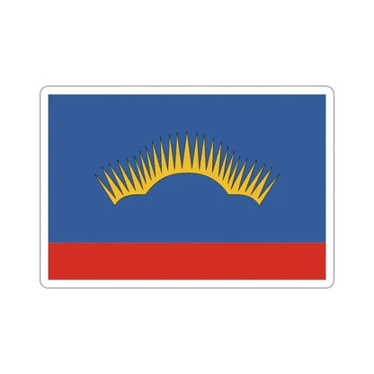 Flag of Murmansk Oblast Russia STICKER Vinyl Die-Cut Decal 4 Inch - The Sticker Space