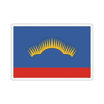 Flag of Murmansk Oblast Russia STICKER Vinyl Die-Cut Decal 4 Inch - The Sticker Space