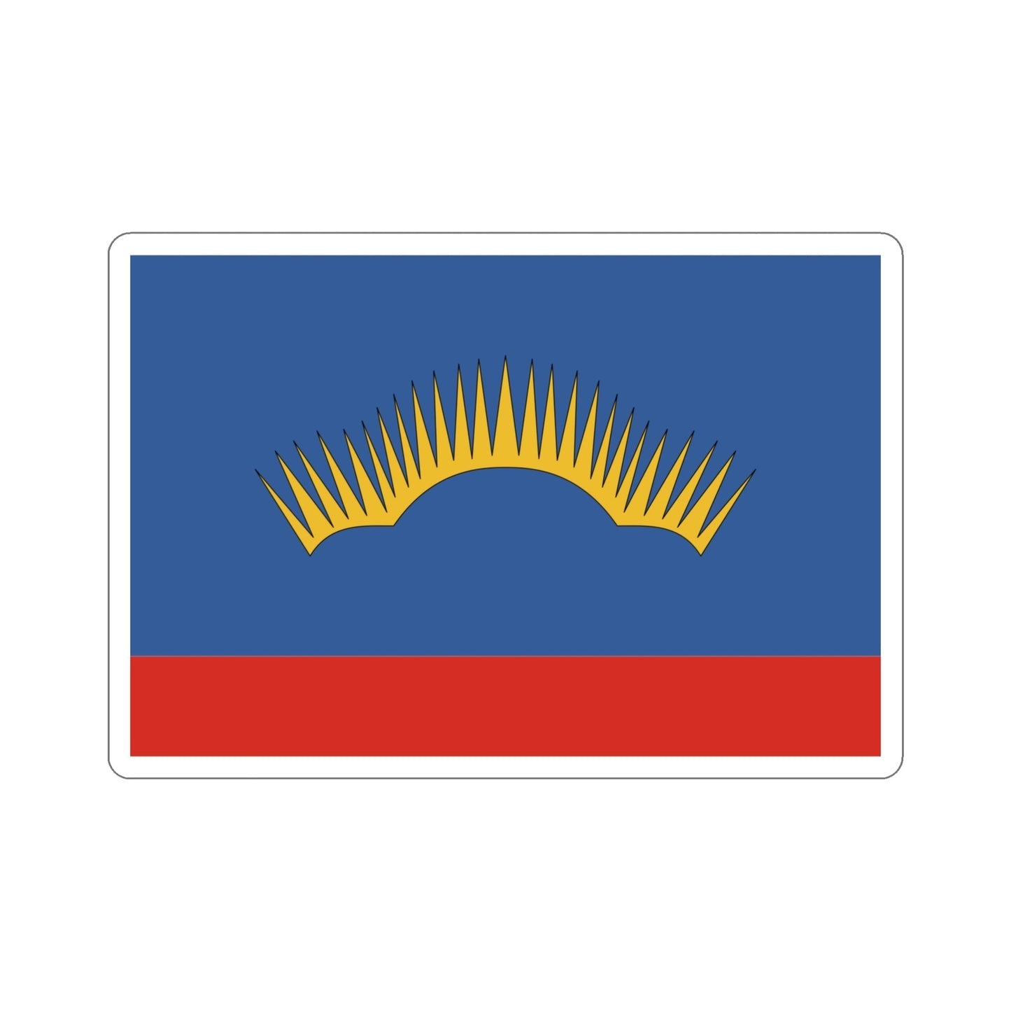 Flag of Murmansk Oblast Russia STICKER Vinyl Die-Cut Decal-4 Inch-The Sticker Space