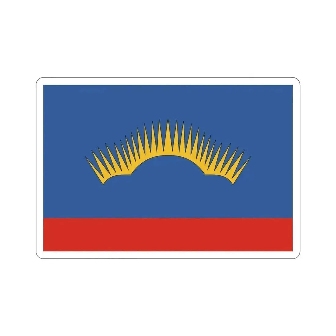 Flag of Murmansk Oblast Russia STICKER Vinyl Die-Cut Decal 5 Inch - The Sticker Space