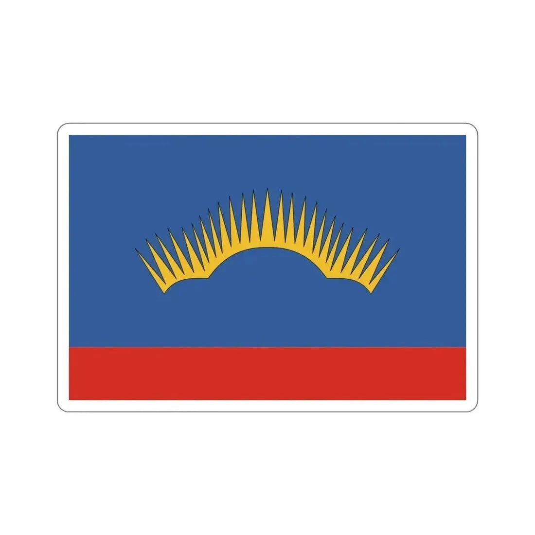 Flag of Murmansk Oblast Russia STICKER Vinyl Die-Cut Decal 5 Inch - The Sticker Space
