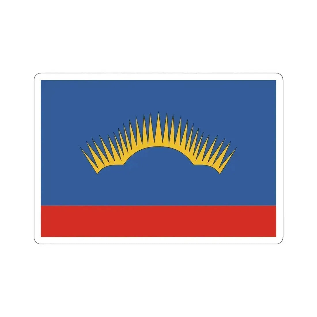 Flag of Murmansk Oblast Russia STICKER Vinyl Die-Cut Decal 6 Inch - The Sticker Space