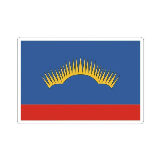 Flag of Murmansk Oblast Russia STICKER Vinyl Die-Cut Decal 6 Inch - The Sticker Space