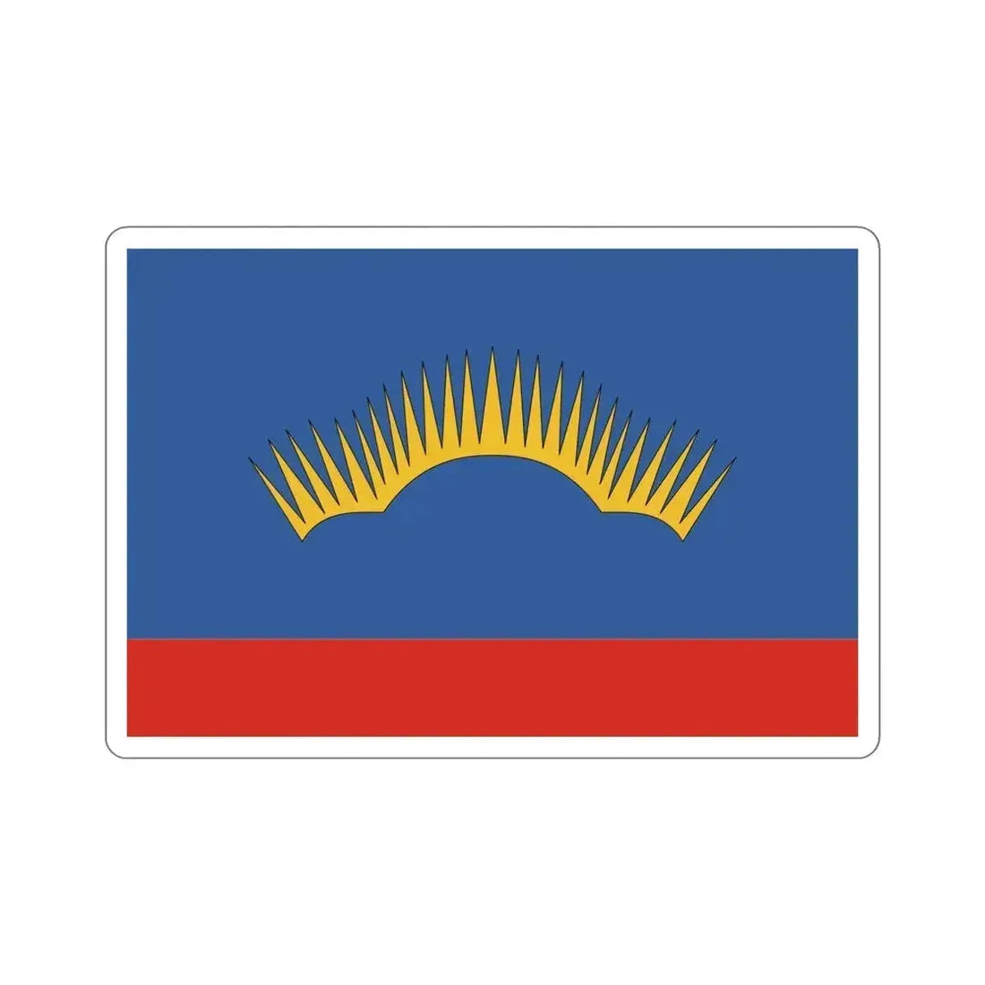 Flag of Murmansk Oblast Russia STICKER Vinyl Die-Cut Decal 6 Inch - The Sticker Space